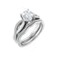 TALA Silver Round Lab Grown Diamond Engagement Ring