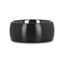 Alliance ATTOR en céramique noire avec finition brossée bombée - 2 mm - 12 mm