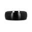 Alliance ATTOR en céramique noire avec finition brossée bombée - 2 mm - 12 mm