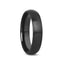 Alliance ATTOR en céramique noire avec finition brossée bombée - 2 mm - 12 mm