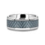 AUGUSTUS Blue Carbon Fiber Inlay Tungsten Carbide Band - 4mm - 10mm
