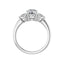 IDALIA 18K White Gold Round Lab Grown Diamond Engagement Ring
