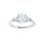 IDALIA 18K White Gold Round Lab Grown Diamond Engagement Ring