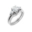 IDALIA 18K White Gold Round Lab Grown Diamond Engagement Ring