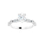 SOLANA 14K White Gold Oval Lab Grown Diamond Engagement Ring