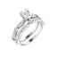 SOLANA 14K White Gold Oval Lab Grown Diamond Engagement Ring