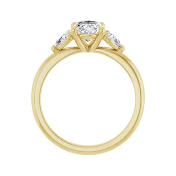 BUTTERCUP 14K Yellow Gold Oval Lab Grown Diamond Engagement Ring - Larson Jewelers