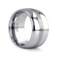 BELLATOR Domed with Brushed Stripe Tungsten Wedding Ring - 4mm to 12mm