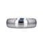 BELLATOR Domed with Brushed Stripe Tungsten Wedding Ring - 4mm to 12mm
