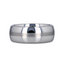 BELLATOR Domed with Brushed Stripe Tungsten Wedding Ring - 4mm to 12mm