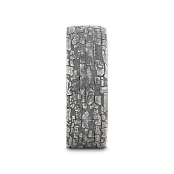 Front view showing the full-width grey stonework texture around the band