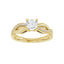 TALA 18K Yellow Gold Round Lab Grown Diamond Engagement Ring