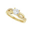 TALA 18K Yellow Gold Round Lab Grown Diamond Engagement Ring