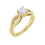 TALA 18K Yellow Gold Round Lab Grown Diamond Engagement Ring