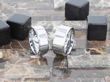 CORINTHIAN Beveled Tungsten Carbide Ring - 4mm - 12mm - Larson Jewelers