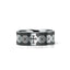 CATHOLY Classic Flat Tungsten Carbide Ring with Engraved Cross Pattern