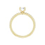 KIARA 18K Yellow Gold Round Lab Grown Diamond Engagement Ring