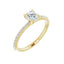 KIARA 18K Yellow Gold Round Lab Grown Diamond Engagement Ring