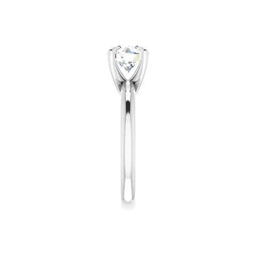 ORLA 18K White Gold Round Lab Grown Diamond Solitare Engagement Ring - Larson Jewelers