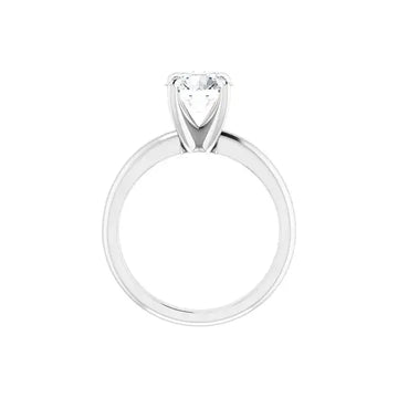 ORLA 18K White Gold Round Lab Grown Diamond Solitare Engagement Ring - Larson Jewelers