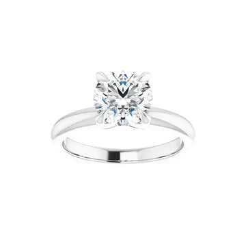 ORLA 18K White Gold Round Lab Grown Diamond Solitare Engagement Ring - Larson Jewelers