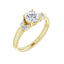 GILDA 18K Yellow Gold Round Engagement Ring