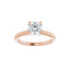 HANNAH 14K Rose Gold Round Lab Grown Diamond Solitaire Engagement Ring