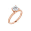 HANNAH 14K Rose Gold Round Lab Grown Diamond Solitaire Engagement Ring