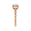 GIANNA 14K Rose Gold Oval Lab Grown Diamond Engagement Ring