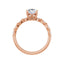GIANNA 14K Rose Gold Oval Lab Grown Diamond Engagement Ring
