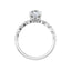 GIANNA Silver Oval Lab Grown Diamond Engagement Ring