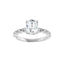 GIANNA Silver Oval Lab Grown Diamond Engagement Ring