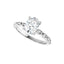 GIANNA Silver Oval Lab Grown Diamond Engagement Ring