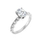 GIANNA Silver Oval Lab Grown Diamond Engagement Ring