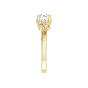 ELOISE 14K Yellow Gold Round Lab Grown Diamond Engagement Ring