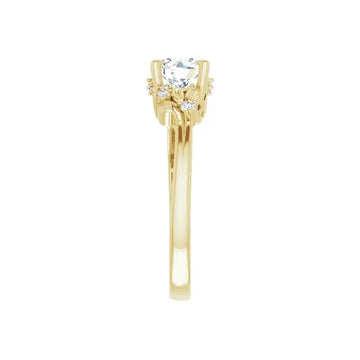 ELOISE 14K Yellow Gold Round Lab Grown Diamond Engagement Ring - Larson Jewelers
