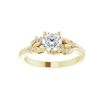 ELOISE 14K Yellow Gold Round Lab Grown Diamond Engagement Ring - Larson Jewelers