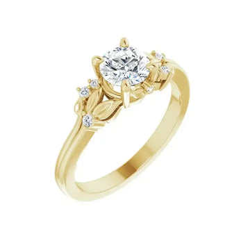 ELOISE 14K Yellow Gold Round Lab Grown Diamond Engagement Ring - Larson Jewelers
