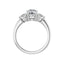 IDALIA Silver Round Lab Grown Diamond Engagement Ring