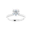 HANNAH 18K White Gold Round Lab Grown Diamond Solitaire Engagement Ring