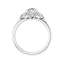 BUTTERCUP Silver Oval Lab Grown Diamond Engagement Ring