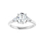 BUTTERCUP Silver Oval Lab Grown Diamond Engagement Ring