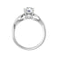 TALA 18K White Gold Round Lab Grown Diamond Engagement Ring