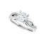 TALA 18K White Gold Round Lab Grown Diamond Engagement Ring
