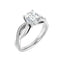 TALA 18K White Gold Round Lab Grown Diamond Engagement Ring