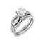 TALA 18K White Gold Round Lab Grown Diamond Engagement Ring