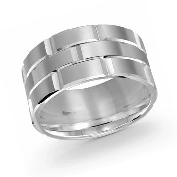 14K White Gold Ring from the Executif Collection by Malo