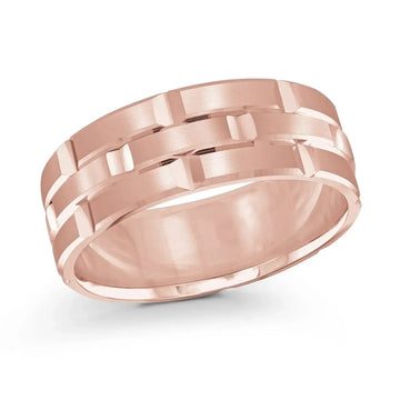 14K Rose Gold Ring from the Executif Collection by Malo