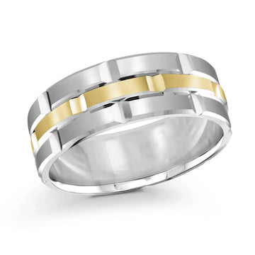 14K White Gold with 14K Yellow Gold Ring from the Executif Collection by Malo