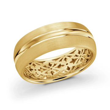 14K Yellow Gold Ring from the Precision Collection by Malo